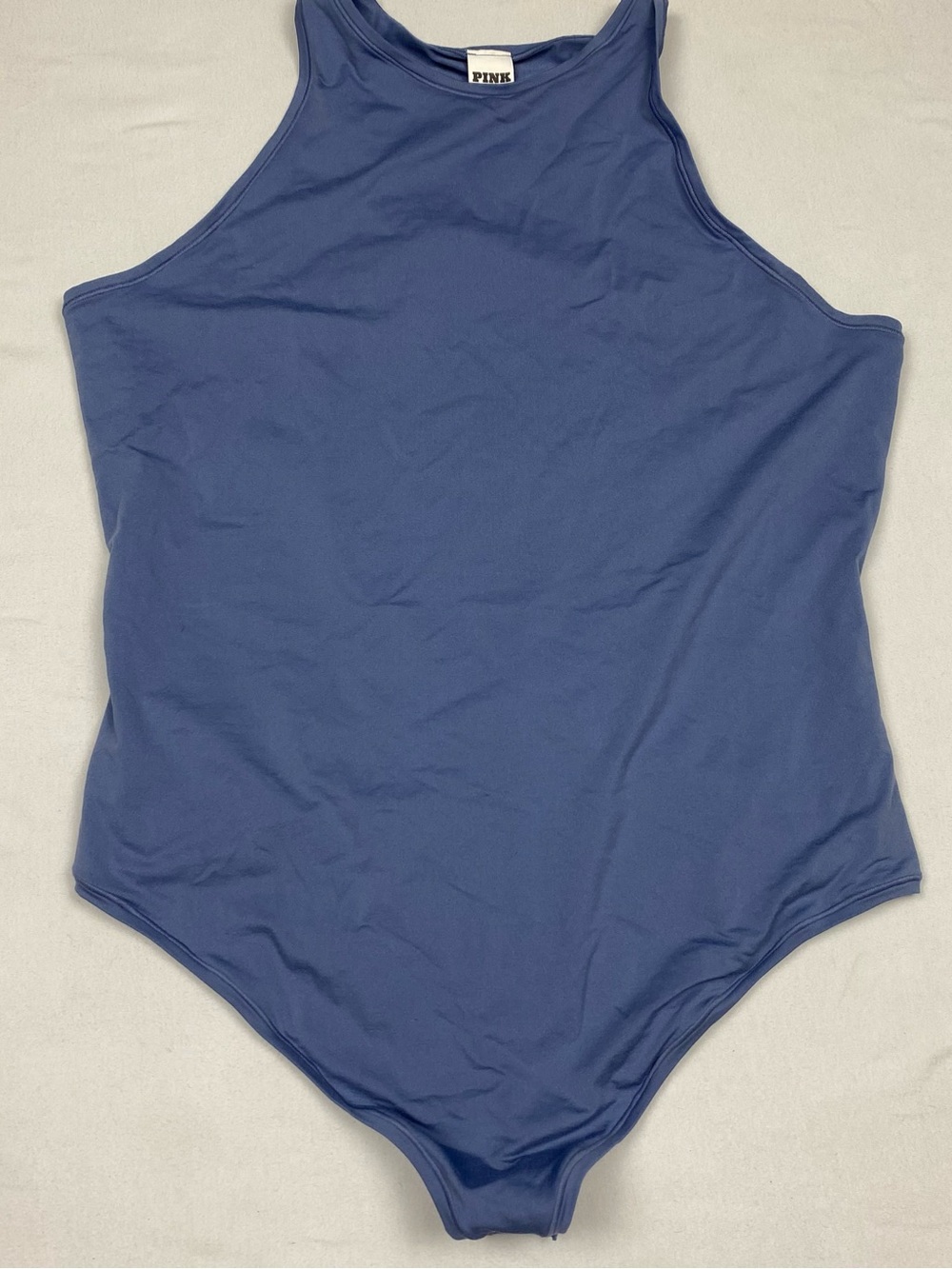 PINK Victoria's Secret Navy Blue High-Neck One-Piece
